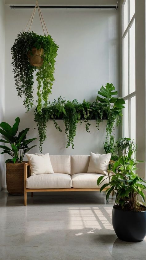 #IndoorGarden #PlantDecor #CozyCorner #HomeDecor #PlantStyling #GreenLiving Dark Modern Home, Yoga Corner, Green Corner, Corner Plant, Dark Modern, Bohemian Living Rooms, Corner Garden, Architecture Design Concept, Modern Houses Interior