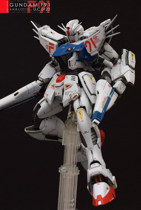 Custom Build: MG 1/100 Gundam F91 ver. 2.0 [Detailed] - Gundam Kits Collection News and Reviews F91 Gundam, Gundam F91, Mg Gundam, Gundam Custom Build, Custom Paint Jobs, Gundam Art, Robots Concept, Robot Concept Art, Gundam Model