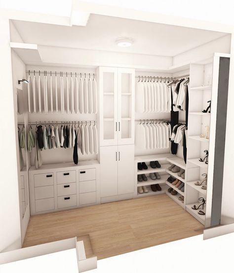 Virtual Custom Closet Design, VIRTUAL Design Only Parts, Sourcing and Installation NOT INCLUDED - Etsy Canada Silverware Drawer Organizer, Closet Storage Systems, Custom Closet Design, Walking Closet, Reach In Closet, Closet Layout, Closet Remodel, Build A Closet, Large Closet