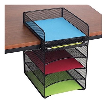 Organization At Work, Business Storage, Work Cubicle, Office Organization At Work, Under Desk Storage, Clever Organizer, Desk Tray, Document Storage, Hanging Organizer