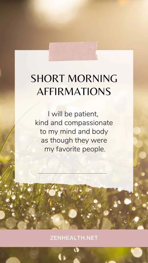 30 Short Morning Affirmations to Start The Day - Zenhealth Short Morning Affirmations, Morning Affirmations To Start Your Day, Short Affirmations, Morning Affirmations, Start The Day, Good Vibes Only, A New Day, Good Vibes, New Day