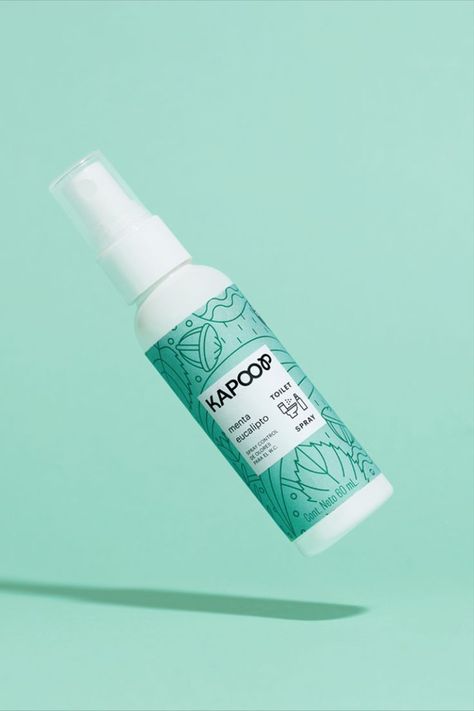 Kapoop Brings A Sense Of Cleanliness To The Bathroom Spray Packaging Design, Health Products Packaging, Packaging Aesthetic, Health Packaging, Drink Branding, Vitamin Design, Advert Design, Packaging System, Impact Design