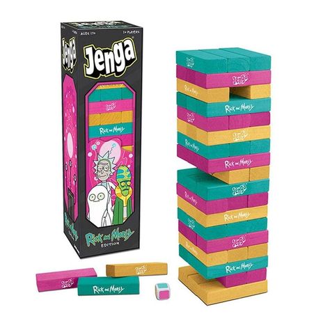 ¡Los juegos de mesa son el regalo perfecto para Navidad! Son divertidos y también unen a la familia. ¡Aquí te recomiendo algunos con los que te divertirás mucho! Jenga Game, Rick And Morty Season, Jenga Blocks, Avenger Birthday Party, Rick Y Morty, Nostalgic Toys, The Tower, Number Two, Family Game Night