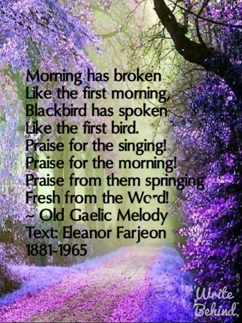 Bible Quotes Healing, Liturgy Of The Hours, Quotes Healing, Spring Feeling, Morning Has Broken, Good Morning Messages, Morning Messages, Bari, Black Bird