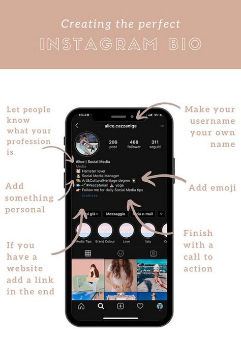 Strategies to boost sales and conversions through Instagram marketing. Insta Business Bio, Instagram Bio Examples Social Media, Optimize Instagram Bio, Instagram Profile Ideas Bio For Moms, Instagram Bio Ideas For Influencer, Bio For Fashion Page Instagram, Photography Page Bio Instagram, Instagram Bio For Content Creator, Photography Bio Instagram Ideas