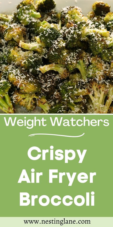 Weight Watchers Broccoli Recipes, Air Fryer Weight Watchers Recipes, Broccoli Recipes Air Fryer, Broccoli Air Fryer Recipes, Air Fryer Broccoli Recipes, Weight Watchers Side Dishes, Air Fryer Recipes Weight Watchers, Weight Watchers Air Fryer Recipes, Ww Sides