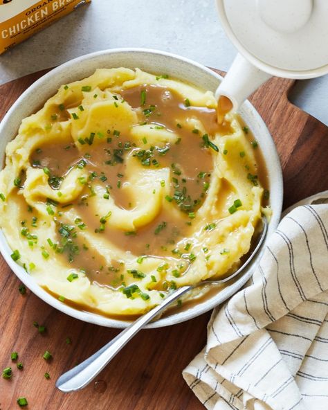 Best Ever Mashed Potatoes with Gravy | PrimalGourmet Meals With Mashed Potatoes And Gravy, Best Mashed Potatoes And Gravy, Thanksgiving Mash Potatoes, Thanksgiving Mashed Potatoes And Gravy, Mash Potatoes And Gravy, Mashed Potatoes And Gravy Recipe, Mashed Potato And Gravy, Mashed Potatoes With Gravy, Thanksgiving Mashed Potatoes