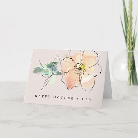 Mother Days Gift, Happy Mothers Day Mom, Greeting Card Craft, Happy Mother's Day Card, Mom Day, Beautiful Watercolor, Mother's Day Card, Watercolor Flower, Custom Greeting Cards