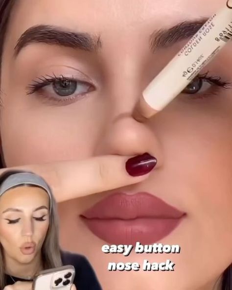 MAKEUP TUTORIALS on Instagram: "1 or 2? Follow @contourtime_ for more ❤️ By : @makeupby_elliee" Contour Tips, Best Waterproof Mascara, Budget Makeup, Natural Makeup Tips, Minimalist Makeup, Button Nose, Easy Makeup Tutorial, Simple Eye Makeup, Makeup Guide