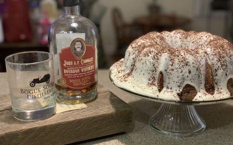 JAPC Bourbon Chocolate Cake with Bourbon Cream Cheese Icing - Bogue Sound Distillery Bourbon Chocolate Cake, Chocolate Bourbon Cake, Poured Icing, Bourbon Chocolate, Whiskey Chocolate, Bourbon Cream, Chocolate Bourbon, Chocolate Espresso, Cream Cheese Icing