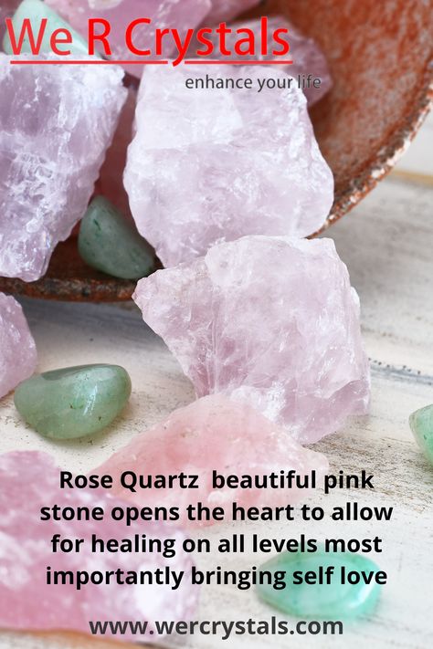 Rose Quartz is the stone of universal love. It restores trust and harmony in relationships, encouraging unconditional love. Rose Quartz purifies and opens the heart at all levels to promote love, self-love, friendship, deep inner healing and feelings of peace Crystal Healing Quotes, Crystal Healing Chart, Powerful Crystals, Universal Love, Crystal Healer, Inner Healing, Power Crystals, Healing Meditation, Love Rose