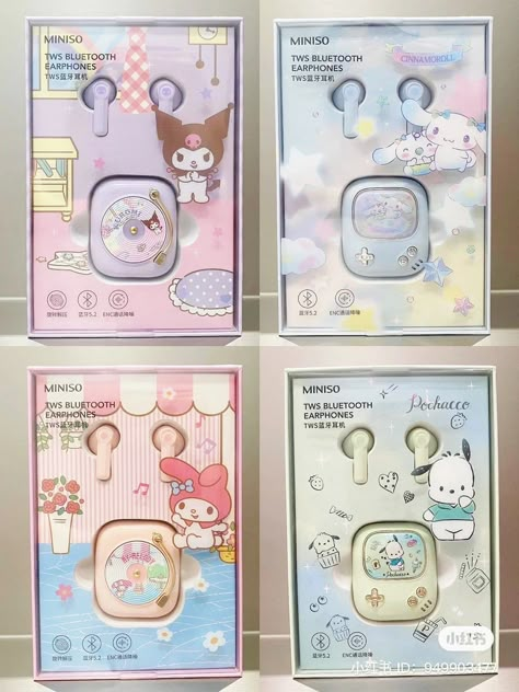 Miniso Sanrio Earphones, Hello Kitty Gadgets, Make A Gift With Me, Sanrio Things, Sanrio Stuff, Melody Hello Kitty, Kawaii Accessories, Hello Kitty Pictures, Hello Kitty Items