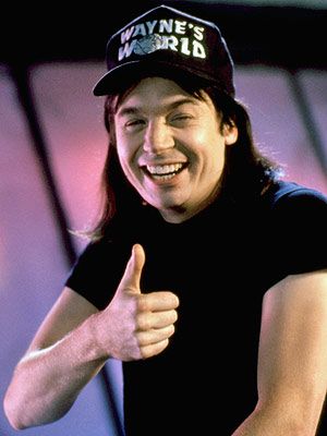 Zang! (excellent in Cantonese) Wayne Campbell, Waynes World, Saturday Humor, Waynes World Hat, Krewella, Wayne's World, 90s Music, Saturday Night Live, Snl