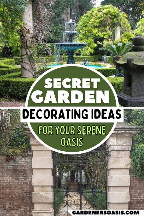 Secret Garden Ideas: How To Create A Magical Backyard Hidden Garden | Outdoor Patio Ideas Secret Garden Design, Secret Garden Ideas, Magical Backyard, Secret Garden Door, Garden Decks, Relaxing Backyard, Full Sun Plants, Hidden Garden, Patio Garden Design