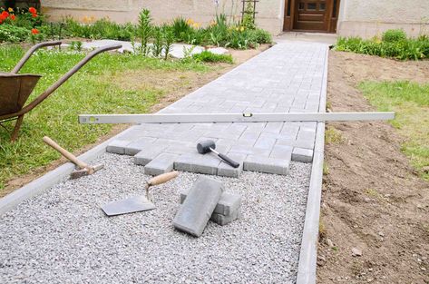 How To Lay Pavers, Driveway Edging, Recycled Concrete, Recycling Plant, French Drain, Diy House Renovations, Concrete Driveways, Ways To Recycle, Concrete Structure