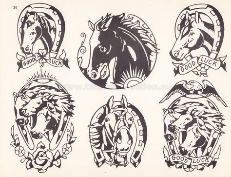 Traditional Tattoo Horse, Antique Tattoo, Vintage Tattoo Art, Traditional Tattoo Flash Art, Tattoo Catalog, American Traditional Tattoo Ideas, Traditional Tattoo Flowers, Traditional Tattoo Ideas, Vintage Tattoo Design