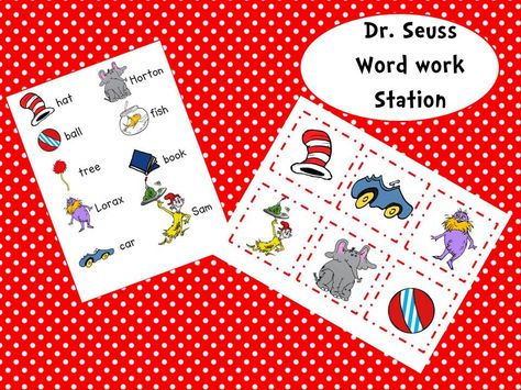 Dr Seuss Classroom, Dr Seuss Activities, Word Work Stations, Dr Seuss Crafts, Seuss Classroom, Seuss Crafts, Holiday Writing, Dr Seuss Week, Spring Art Projects