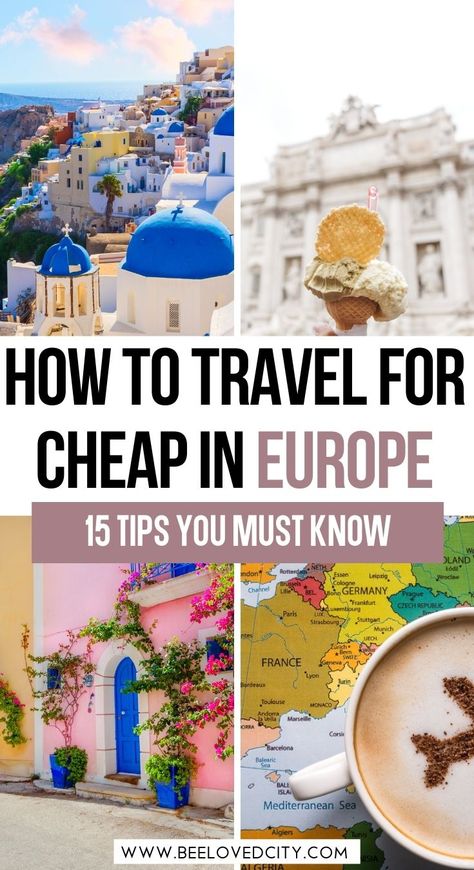 Cheap Cities In Europe, Europe On A Budget Itinerary, Best Way To Travel Europe, Europe Travel Hacks, Planning Europe Trip, Traveling To Europe Tips, Cheap Travel Destinations Europe, Cheap Places To Travel In Europe, Best Places To Visit In Europe