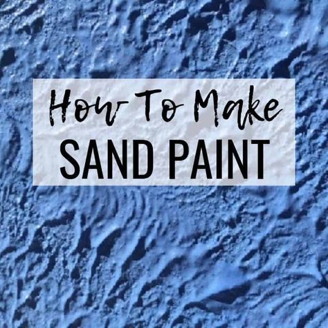 HOW TO MAKE SAND PAINT - Seas Your Day Salt Wash Paint, How To Make Sand, Wood Lanterns, Sand Dollar Art, Coastal Paint Colors, Coastal Paint, Paint Stirrers, Coastal Farmhouse Decor, House Redo