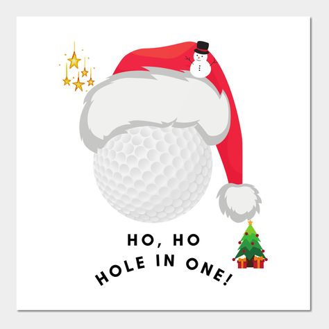 Merry Christmas Golf Images, Golf Christmas Cards Handmade, Golf Christmas Cards, Santa Golfing, Golfing Santa, Golf Drawing, Golf Christmas, Golf Cards, Christmas Puns