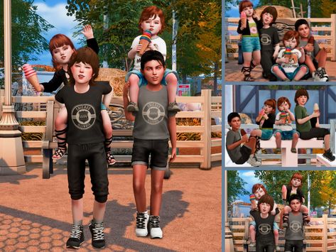 Sims 4 Cousins Poses, Mods Ts4, Children Poses, Sims 4 Couple Poses, Sims Poses, Toddler Poses, Ts4 Poses, 4 Family, Sims 4 Family