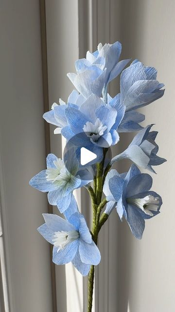 Kate Friedler on Instagram: "Blooming with joy over my latest paper flower creations!   #paperblooms #papereanunculus #papercosmos #paperdelphinium #paperrose #paperanemone #papersunflower #papirblomster #papirblomst #paperflowers #paperpoppy" Crepe Paper Pansies, Crepe Paper Delphinium, Paper Ranunculus, Crepe Paper Wild Flowers, Crepe Paper Peony, Paper Sunflowers, Clay Works, Large Flower Arrangements, Giant Flowers