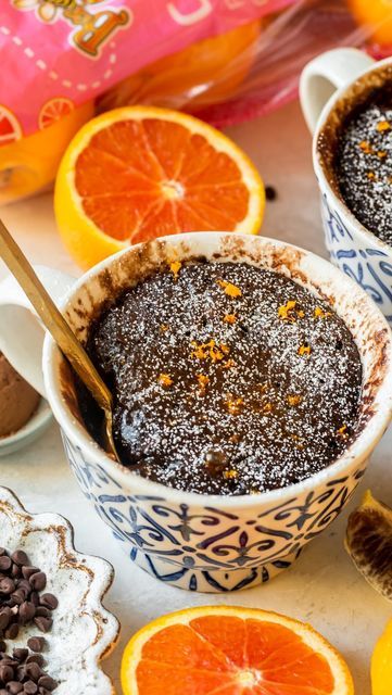 Tawnie Graham, RDN on Instagram: "Celebrate Valentine’s Day with this delicious, easy to make Chocolate Orange Mug Cake! #ad @beesweetcitrus 🍊 . It’s moist, chocolatey and fluffy and the best part is it comes together so quickly, just 90 seconds in the microwave. 🙌🏼💗 But the true magic of this recipe is the flavor combination of the chocolate and orange together. 🍫🍊 I am using Bee Sweet Citrus to make that magic happen…the chocolate is rich and intense and it’s all balanced out by the fres Orange Mug Cake Microwave, Orange Mug Cake, Chocolate Orange Chia Pudding, Vegan Chocolate Mug Cake Microwave, Orange Chocolate Mousse, Orange Hot Chocolate, Tawnie Graham, Orange Mug, Chocolate And Orange