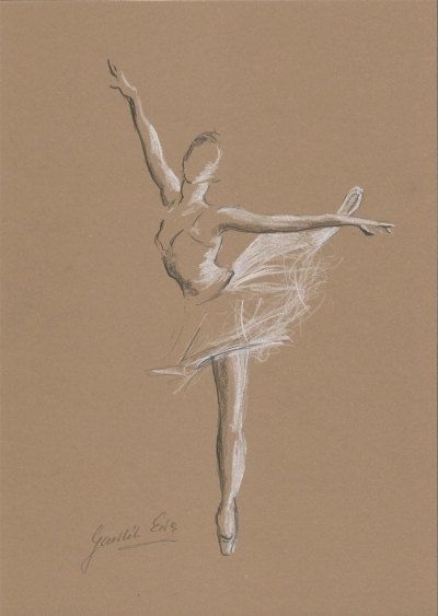 BB Charcoal Art On Brown Paper, White Pencil Drawing On Brown Paper, Things To Draw On Brown Paper, Brown Paper Sketches Ideas, Drawing On Brown Paper Simple, Brown Paper Art Drawing, Drawing Brown Paper, Ballet Dancers Drawing, Brown Paper Sketch