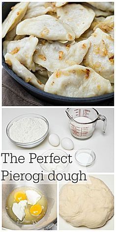 Pierogi Dough Recipe, Perogie Dough Recipe, Pierogies Homemade, Potato Pierogi, Pierogi Dough, Perogies Recipe, Pierogi Recipe, Ukrainian Recipes, Polish Recipes