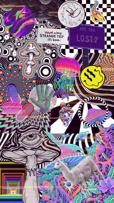 Trippy Collage, Trippy Aesthetic, Trippy Iphone Wallpaper, Future Wallpaper, Trippy Wallpaper, Hippie Wallpaper, Edgy Wallpaper, Dark Wallpaper Iphone, Cool Wallpapers Art