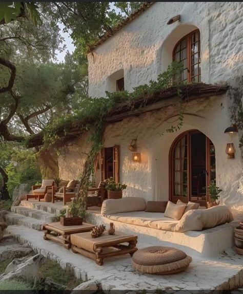 Mediterranean Style Homes, Dream Life House, Spanish Style Homes, Mediterranean Home, Mediterranean Homes, Dream House Interior, Dream House Exterior, Stone House, Dream House Decor