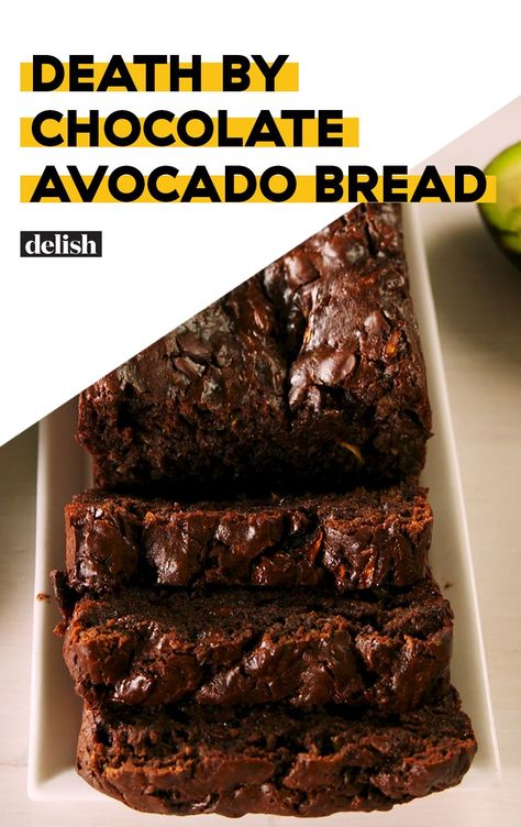 Bread Zucchini, Avocado Bread, Avocado Dessert, Chocolate Avocado, Baking Chocolate, Dessert Dips, Health Nutrition, Köstliche Desserts, Avocado Recipes