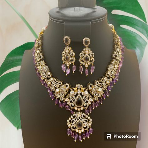 Purple beaded jewelry