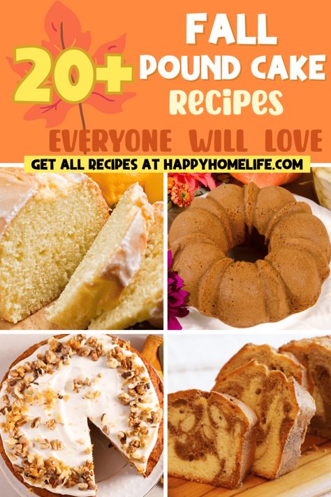 Spice Pound Cake, Cranberry Orange Pound Cake, Pumpkin Pound Cake Recipes, Sweet Potato Pound Cake, Praline Sauce, Pumpkin Pound Cake, Orange Pound Cake, Moist Pound Cake, Cool Autumn