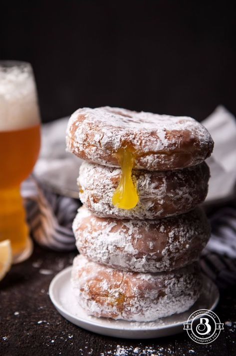 Beer Dessert, Cooking With Beer, Beer Cheese, Pub Food, Beer Recipes, Beignets, Lemon Curd, Pavlova, Ipa