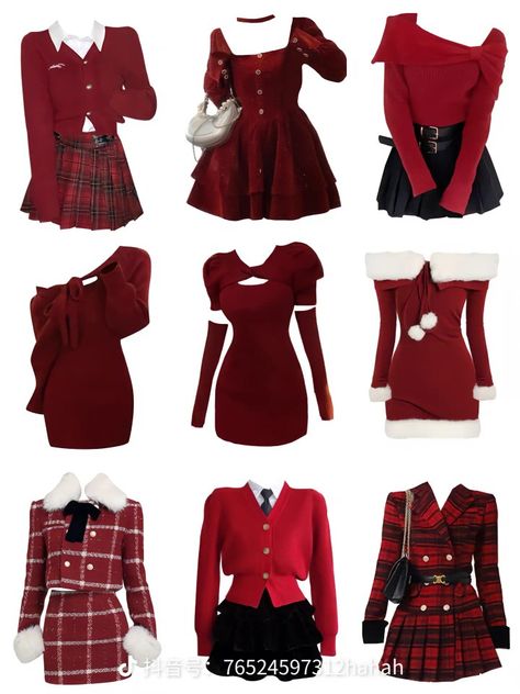 Outfit Template, Kpop Heart, Punk Style Outfits, Day Outfit Ideas, Xmas Outfits, Christmas Outfit Ideas, Heart Clothes, Christmas Outfits Women, Kawaii Fashion Outfits