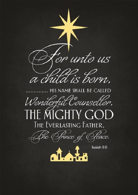 Christian Christmas Quotes, Deep Meaningful Quotes, Isaiah 9, Isaiah 9 6, Quotes Christmas, Christmas Bible, Prince Of Peace, Meaning Of Christmas, Religious Christmas