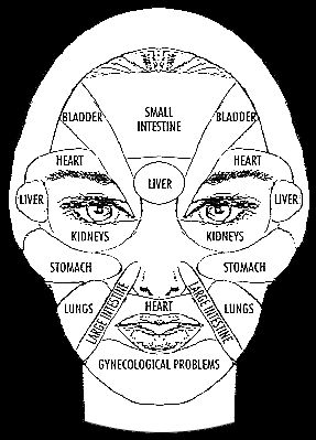 TCM map of face Gesicht Mapping, Chin Acne, Bolesti Chrbta, Reflexology Chart, Face Mapping, Prevent Pimples, Reflexology Massage, Formda Kal, Alternative Health