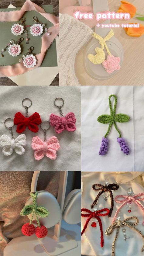 Mobile Charms, Crochet Charms, Crochet Mobile, Crochet Things, Youtube Tutorials, Crochet Projects, Free Pattern, Charms, Crochet