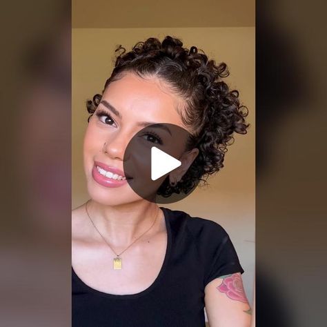 TikTok · Katrisha Rose - beauty & life Katrisha Rose, Chopped Haircut, Curly Shag, Curly Pixie Cut, 3b Hair, Curly Hair Tutorial, Curly Pixie Cuts, Curly Pixie, Short Curly Hair