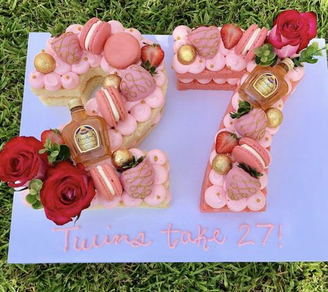 Strawberry Letter Cake, Cake Baking Videos, 27th Birthday Cake, 27 Birthday, Letter Cakes, Alphabet Cake, Number Birthday Cakes, Strawberry Birthday Cake, Chocolate Covered Strawberries Bouquet