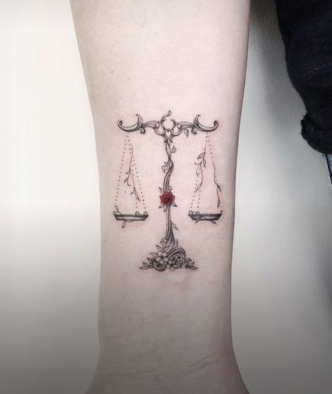 Libra Scales Tattoo, Scales Of Justice Tattoo, Libra Scale Tattoo, Libra Tattoos, Symbol Of Balance, Justice Tattoo, Balance Tattoo, Hourglass Tattoo, Libra Tattoo