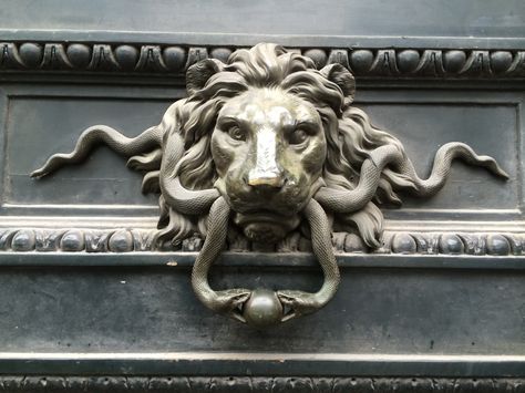 Door Knocker Paris Lion Door Knocker Tattoo, Door Knocker Tattoo, Ancient Atlantis, Emerald Tablets Of Thoth, Esoteric Knowledge, Lion Door Knocker, Door Knobs And Knockers, Cool Doors, Lion Art