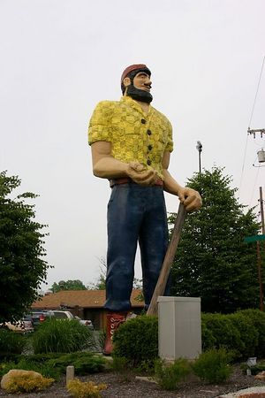 SE side of Muncie, Indiana on State Rd 32. - Roadside Oddities Muncie Indiana, Rodeo Rider, Wood Lumber, Paul Bunyan, Indiana Travel, Childhood Memories 70s, Cowboy Girl, Road Trip Destinations, Indiana State