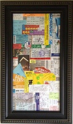 travel collage...tickets, brochures, etc. Hotel Card, Concert Tickets, A Collage, Crafty Craft, Crafty Diy, Cool Diy Projects, Craft Time, Love Notes, A Frame