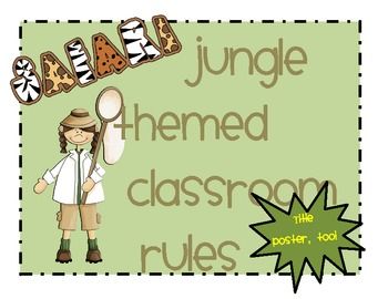 Do you have a safari themed or jungle themed Classroom Summer School Themes, Rainforest Classroom, Safari Theme Classroom, Safari Classroom, Forest Classroom, Jungle Classroom, Jungle Theme Classroom, Classroom Rules Poster, Sped Classroom