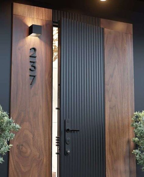 50 Wooden Main Door Design Ideas 2 50 Wooden Main Door Design Ideas Fasad Design, House Main Door, Modern Entrance Door, Pelan Rumah, House Main Door Design, Main Entrance Door Design, Wooden Main Door, Wooden Main Door Design, Home Door Design