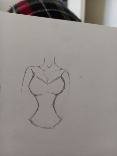 How To Draw A Shirt Female, How To Draw A Corset, Woman Body Sketch, Human Drawings, Girl Outlines, Shirt Sketch, Body Sketches, Figure Reference, Human Drawing