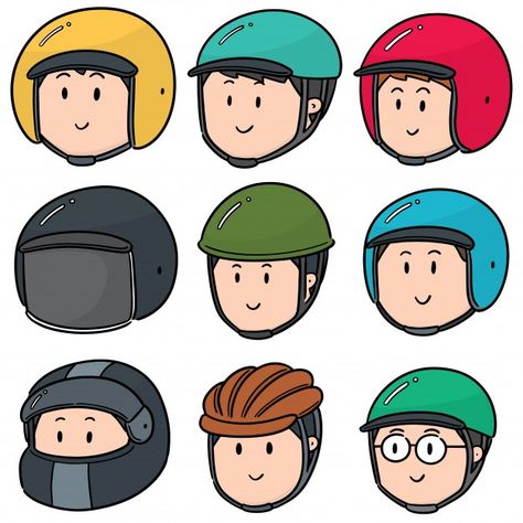 Helmet Drawing, Vector Character Design, Vector People, Vector Character, Line Art Drawings, Art Drawings Simple, Cartoon Art Styles, Cartoon Drawings