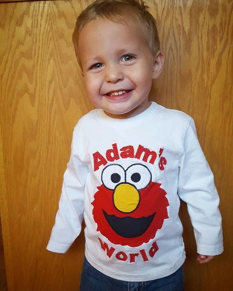 Elmo Party Outfit Parents, Elmo Shirt, Baby Elmo, Elmo Birthday Party Boy, Elmo World, Elmo Birthday Party, 1st Birthday Shirts, Elmo Party, Elmo Birthday